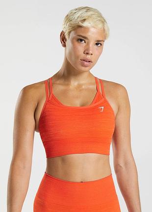 Adapt marl seamless sports bra