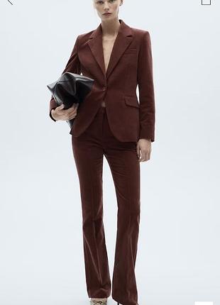 Костюм mango велюровий s/36