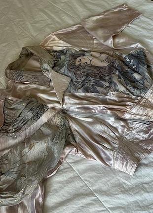 Бомбер з натурального шовку , silk