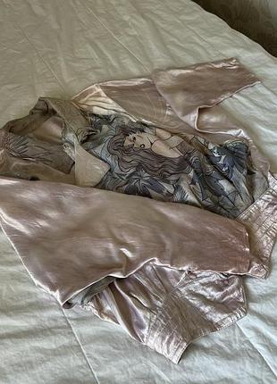 Бомбер з натурального шовку , silk