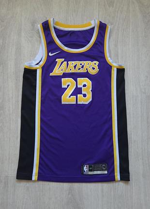 Nike nba los angeles lakers statement edition lebron james violet/black