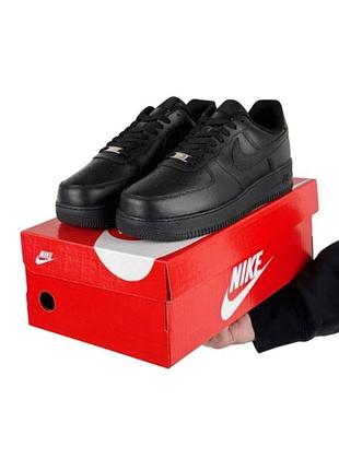 Мужские кроссовки nike air force 1 '07 m black