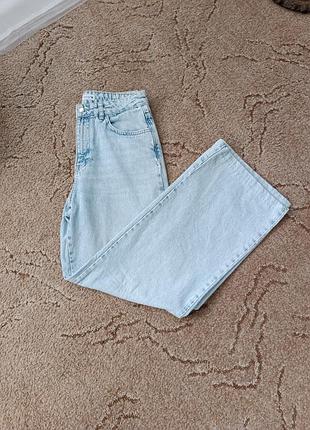 Светлые джинсы палаццо zara
