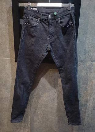 Чоловічі чорні джинси g-star raw gstar revend skinny скіні 30/32