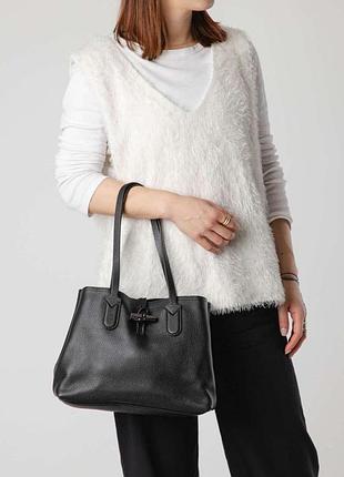 Шкіряна сумка-тоут від longchamp