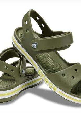 Босоножки crocs bayaband sandal для мальчика оригинал с6-j3