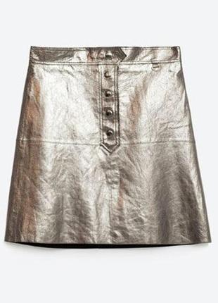 Міні спідниця шкіряна zara