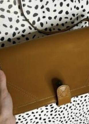Сумка через плече zara basic зі шкіри 2