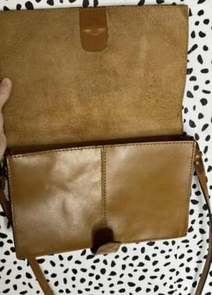 Сумка через плече zara basic зі шкіри 3