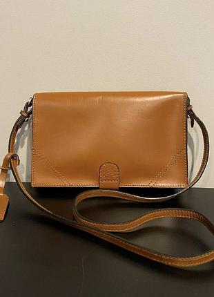 Сумка через плече zara basic зі шкіри 4