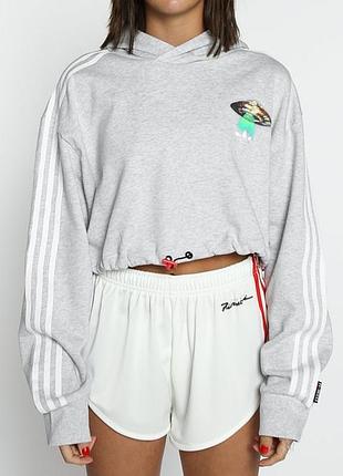 Adidas by fiorucci cropped hoodie худи