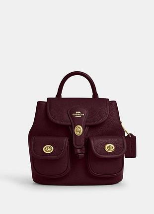 Coach hadley backpack cbh09 dark wine — оригінал, нова рукзак