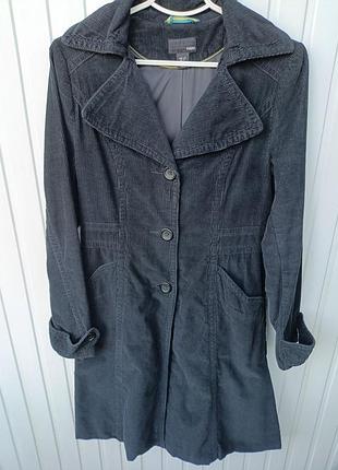 Вельветове пальто тренч h&m (розмір s / eur 36) у чудовому стані