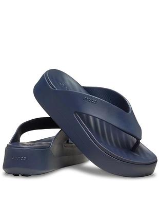В'єтнамки crocs getaway platform flip 209410 cиній