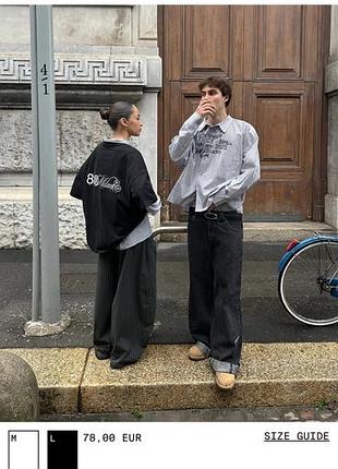 Eightlines сорочка oversize l унісекс