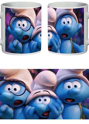 Чашка смурфики (кухоль supercup smurfs 001)