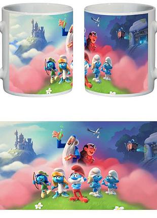 Чашка смурфики (кружка supercup smurfs 002)