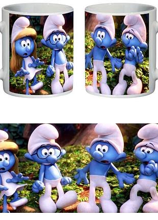 Чашка смурфики (кухоль supercup smurfs 0014)