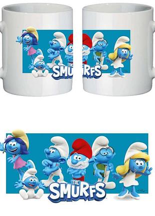 Чашка смурфики (кружка supercup smurfs 003)