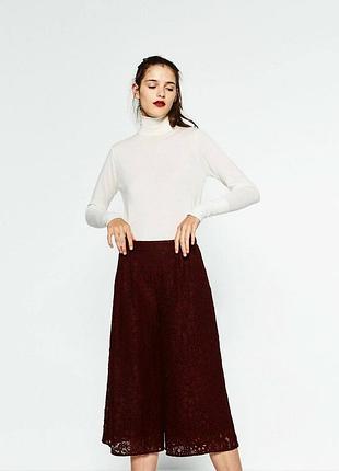 Кюлоти zara woman мереживні