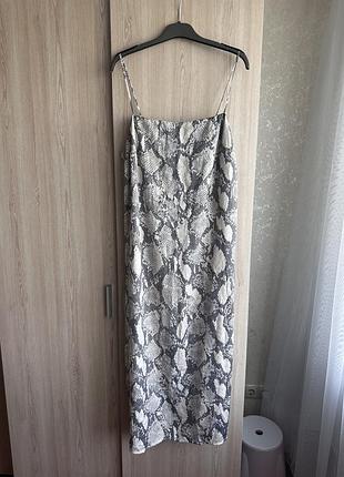 Плаття комбінація в зміїний принт h&m