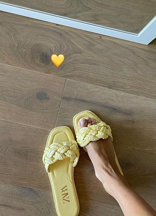 Шлёпки zara