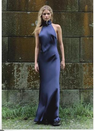Атласна сукня zara