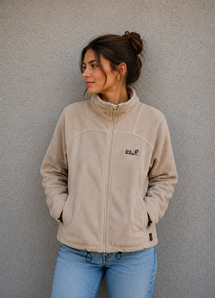 Флисовая кофта jack wolfskin флиска куртка ветровка jack wolfskin nanuk