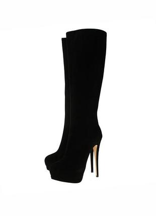 Giuseppe zanotti, оригінал, чоботи  замш/ шкіра  р36 більшомірять