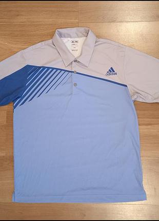 Футболка - поло adidas climalite golf polo shirt blue gray