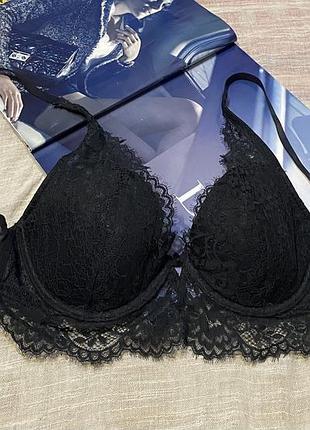 H&amp;m новый черный кружевной бюст