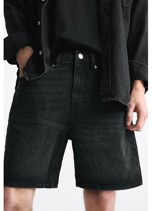 Джинсові шорти бермуди zara