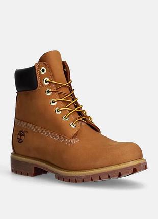 Чоловічі чоботи черевики з нубуку в стилі timberland premium