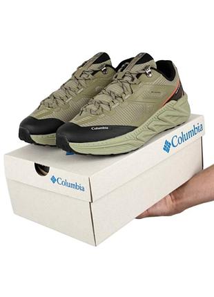 Мужские кроссовки columbia vibram mega grip olive black