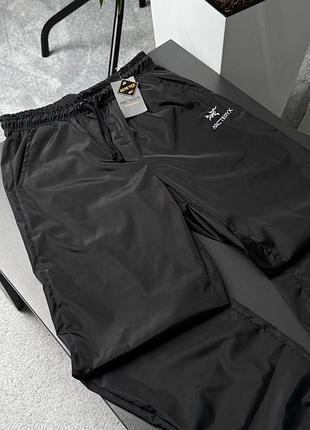 Штани чоловічі arcteryx gore-tex чорні нейлонові