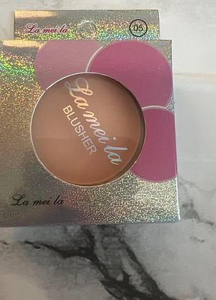 Румяна для лица lameila blusher, оттенок 05 (нюдовый / миндальный чай)