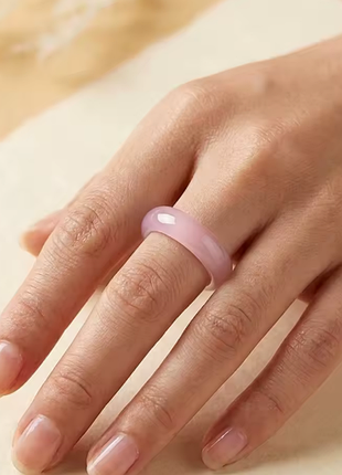 Кольцо "pink chalcedony" 3