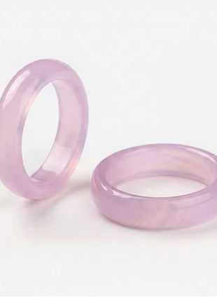 Кольцо "pink chalcedony" 5