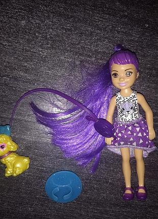 Лялька барбі челсі сюрприз кольорове перевтілення barbie