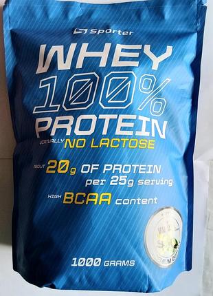 Sporter whey 100% protein no lactose free amino acid profile l-18 bcaa