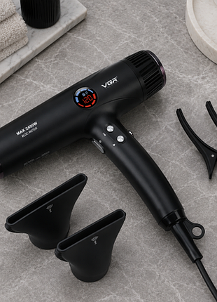 Професійний фен vgr v-469 black 2400 вт