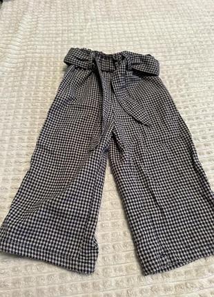 Штани zara в клітинку 92 см