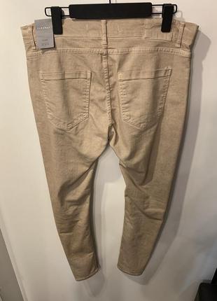 Чоловічі бежеві штани "zara", розмір 36.5 фото