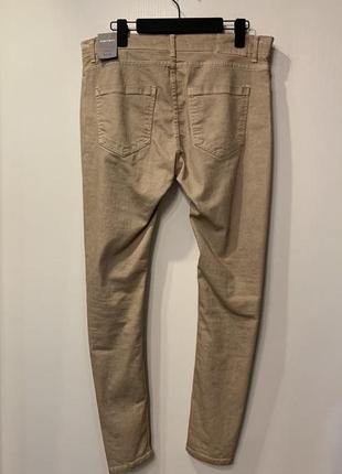 Чоловічі бежеві штани "zara", розмір 36.6 фото