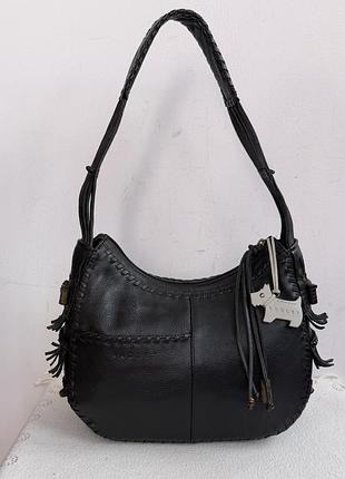 Сумка-хобо шкіряна radley -оригінал,жіноча,фірмова,вінтажна,у чорному кольорі,на плече
