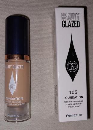 Тональний крем beauty glazed foundation, відтінок 105 (міні-формат, 6 мл)