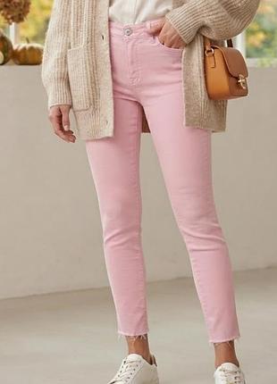 👖 рожеві джинси fracomina "katy" — high super skinny, розмір 28