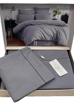 Постільна білизна maison d'orämond grey ранфорс євро
