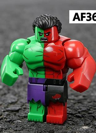 Большая фигурка двухликовый халк compound halk af360 совместима с лего 7 см marvel