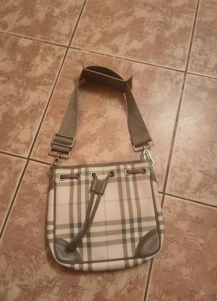 Burberry london vintage pink nova check shoulder bag handbag
